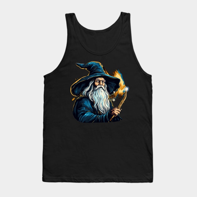 wizard Tank Top by piratesnow